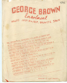 Telegram  to London announcing George's death.